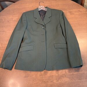 Vintage AMERICAN CRAFTSMAN Blazer Jacket Riders Choice Size 10R Green Made USA